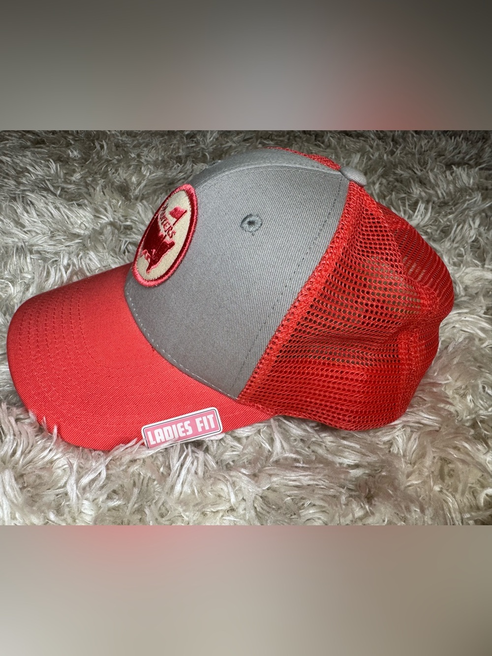 Masters Pink and Gray Ladies Fit Trucker Hat - Picture 11 of 16